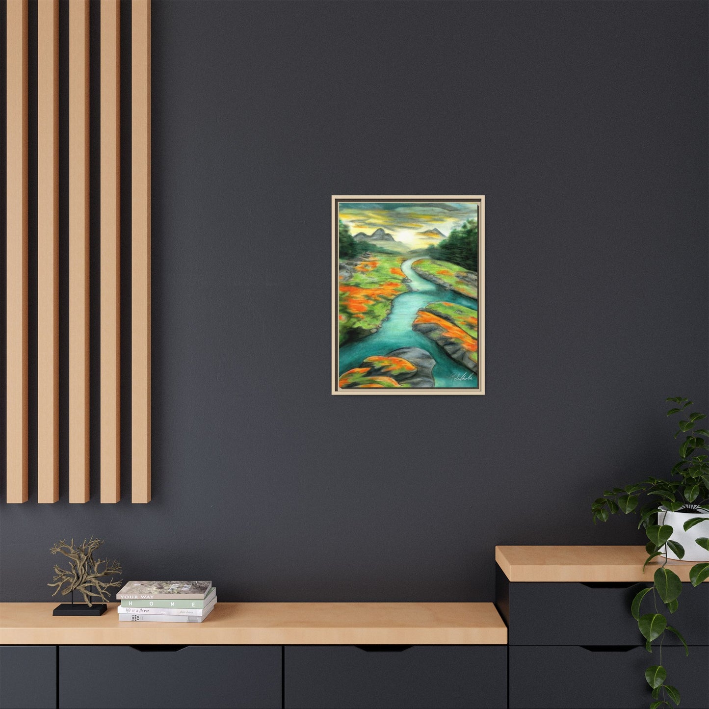 Mountain Stream Framed Wall Art