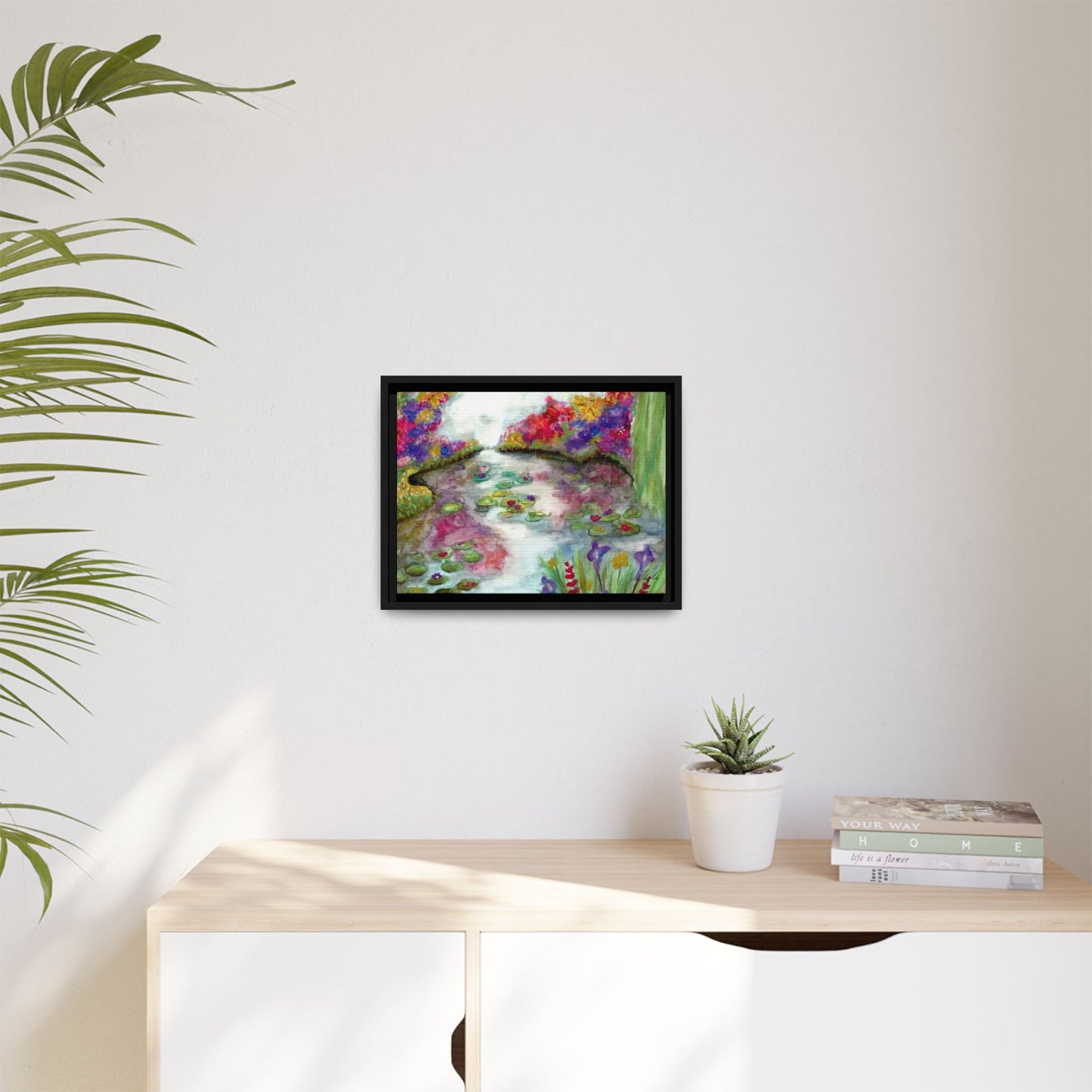 Floral Summer Pond Framed Wall Art