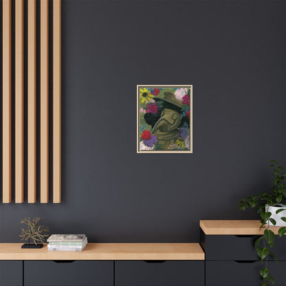 Plague Doctor and Raven Framed Wall Art