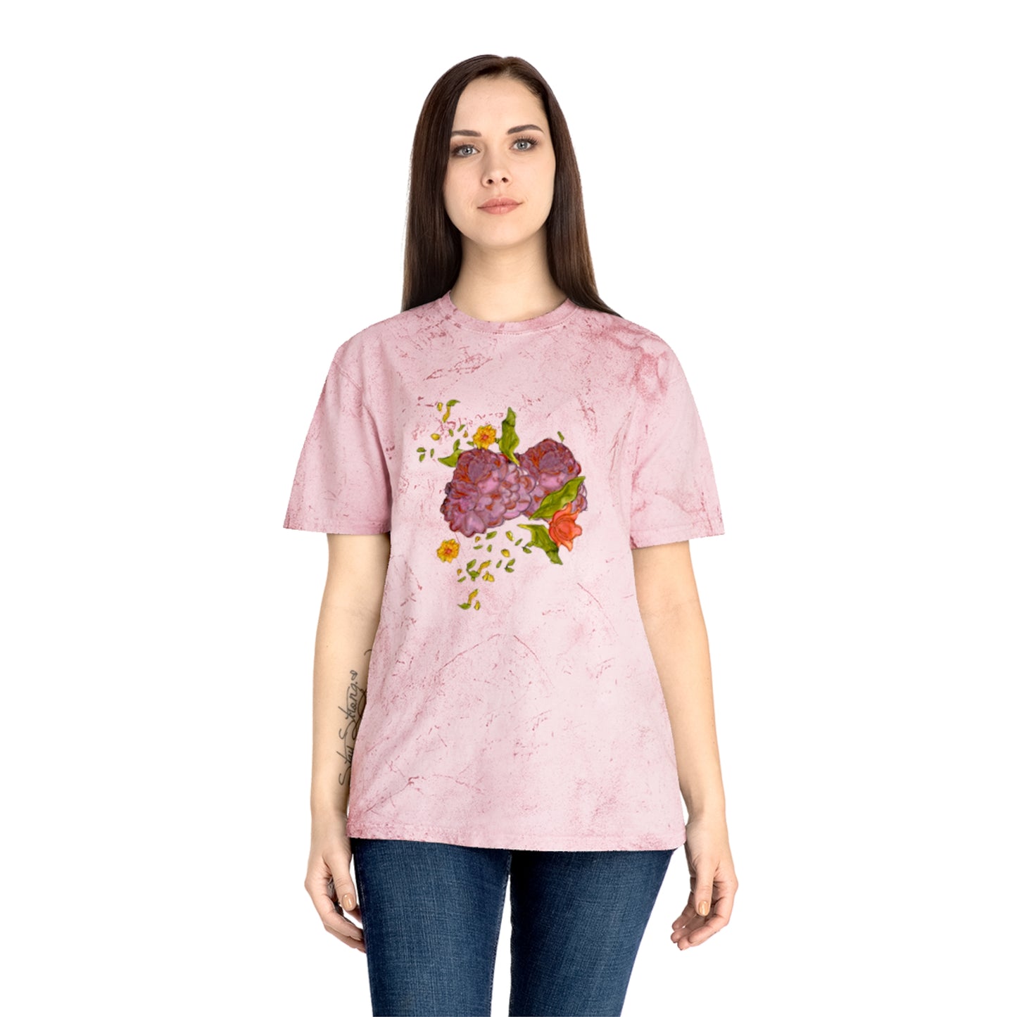 Vintage Flowers Unisex Color Blast T-Shirt