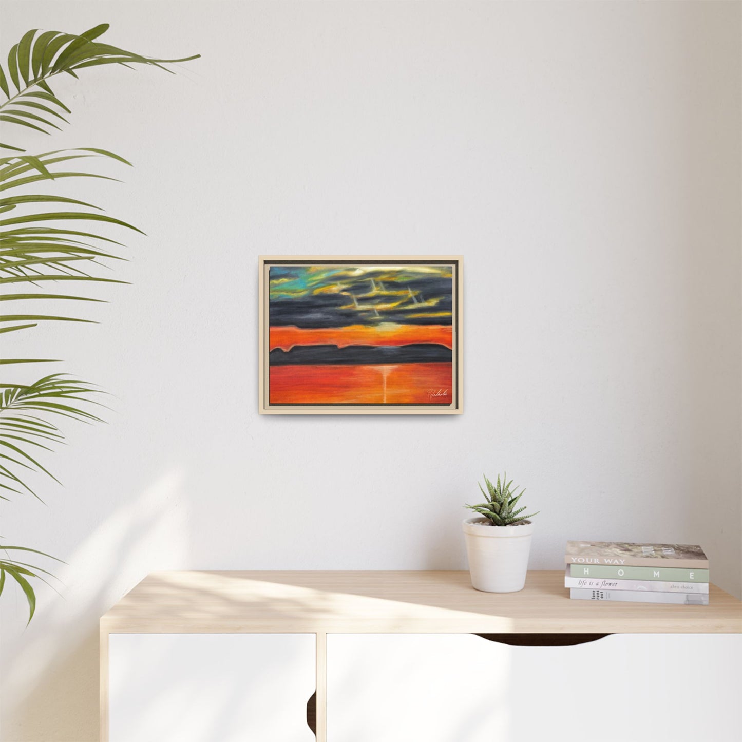 Sleeping Giant at Sunset Framed Wall Art