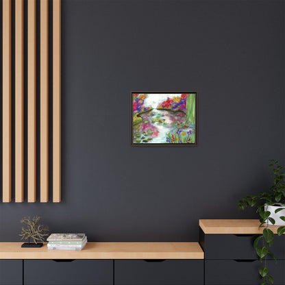 Floral Summer Pond Framed Wall Art