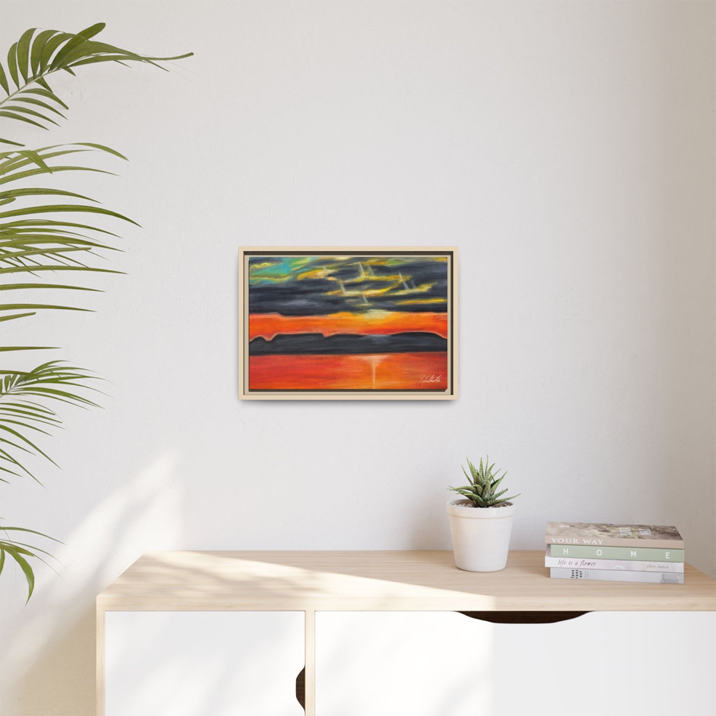 Sleeping Giant at Sunset Framed Wall Art