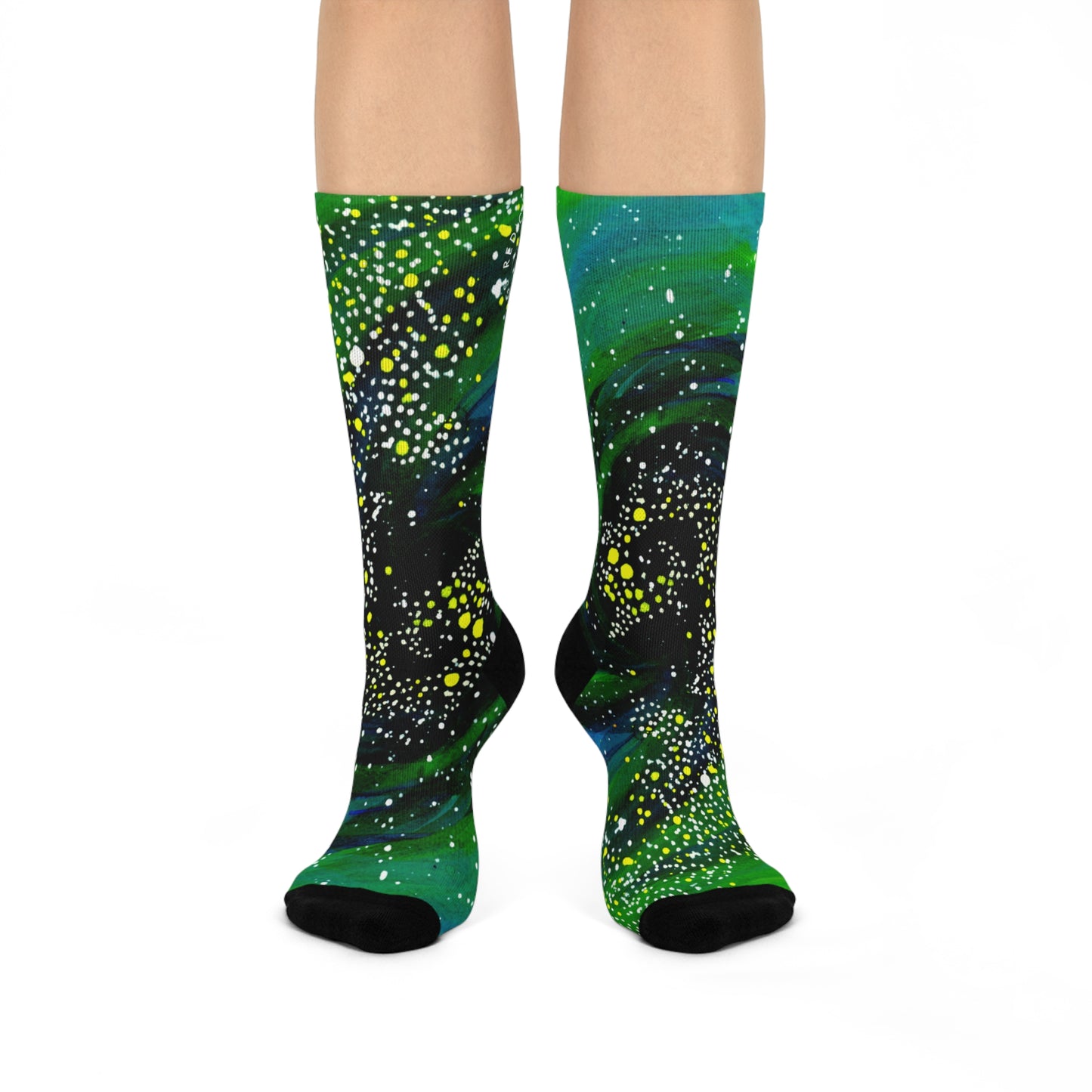 Spiral Galaxy Cushioned Crew Socks