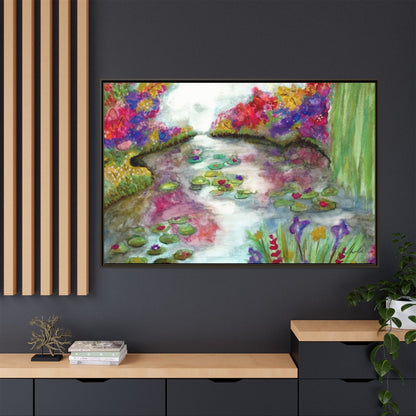 Floral Summer Pond Framed Wall Art