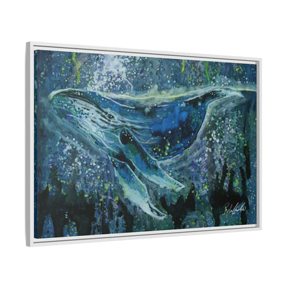 Watercolor Whale Framed Wall Art