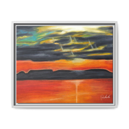Sleeping Giant at Sunset Framed Wall Art