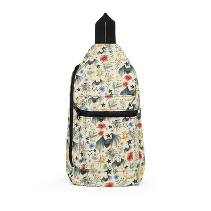 Floral Star Sling Bag — Lightweight Boho Crossbody for Everyday & Travel