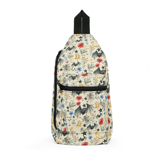 Floral Star Sling Bag — Lightweight Boho Crossbody for Everyday & Travel