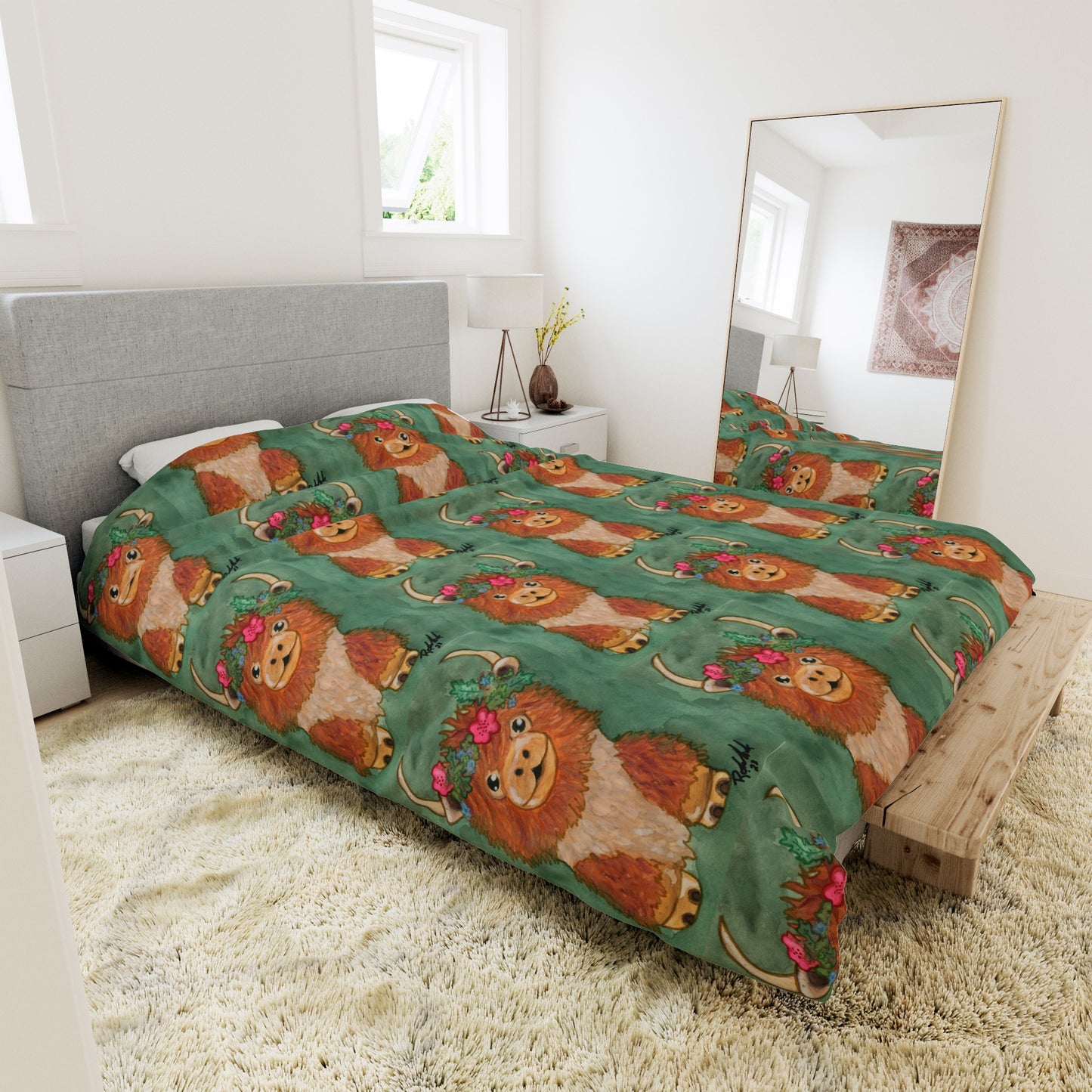 Highland Cow Duvet Cover