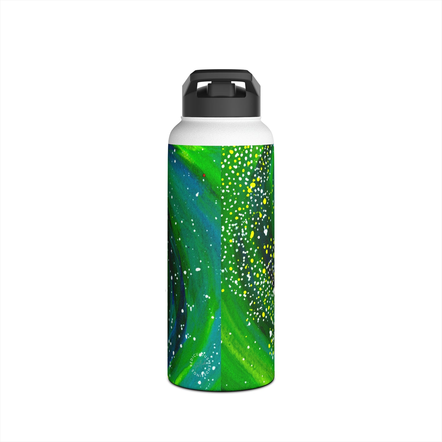 Spiral Galaxy Stainless Steel Water Bottle, Standard Lid