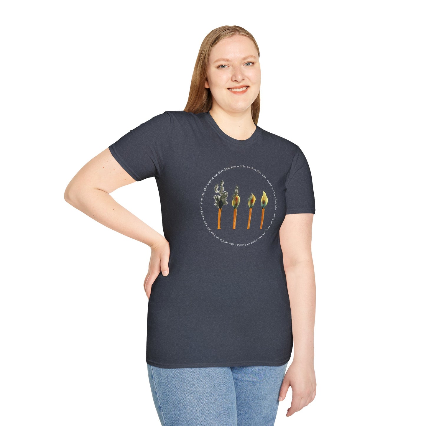 Light the World on Fire Unisex Softstyle T-Shirt