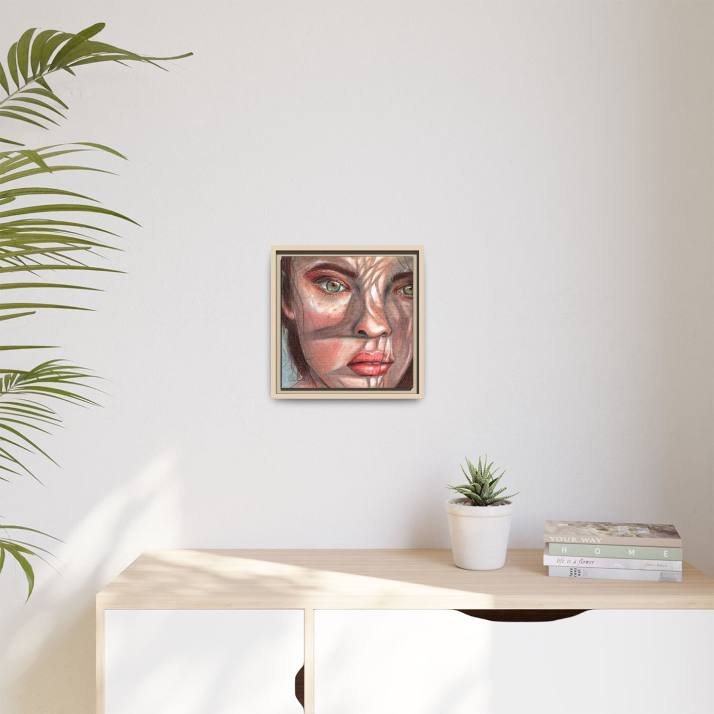 Woman In the Shadows Framed Wall Art