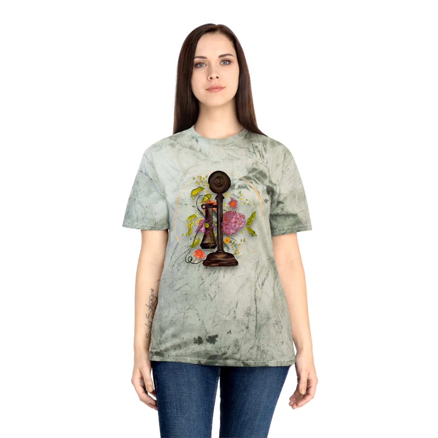 Vintage Phone Unisex Color Blast T-Shirt