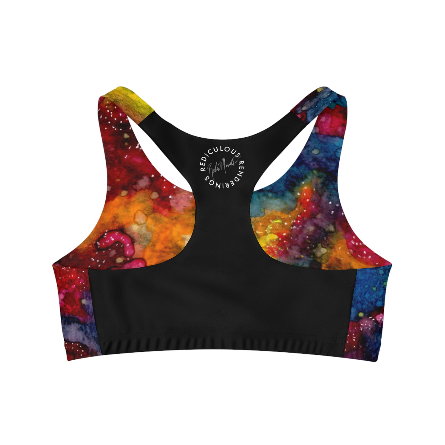 Sunset Clouds Galaxy Seamless Sports Bra (AOP)