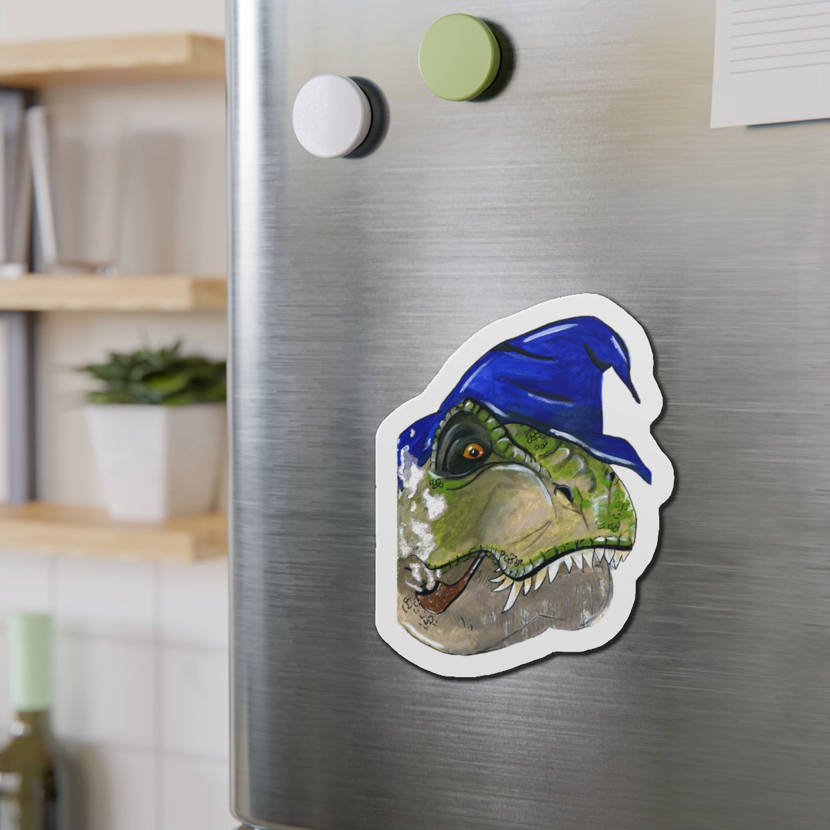 Wizard Rex Die-Cut Magnets