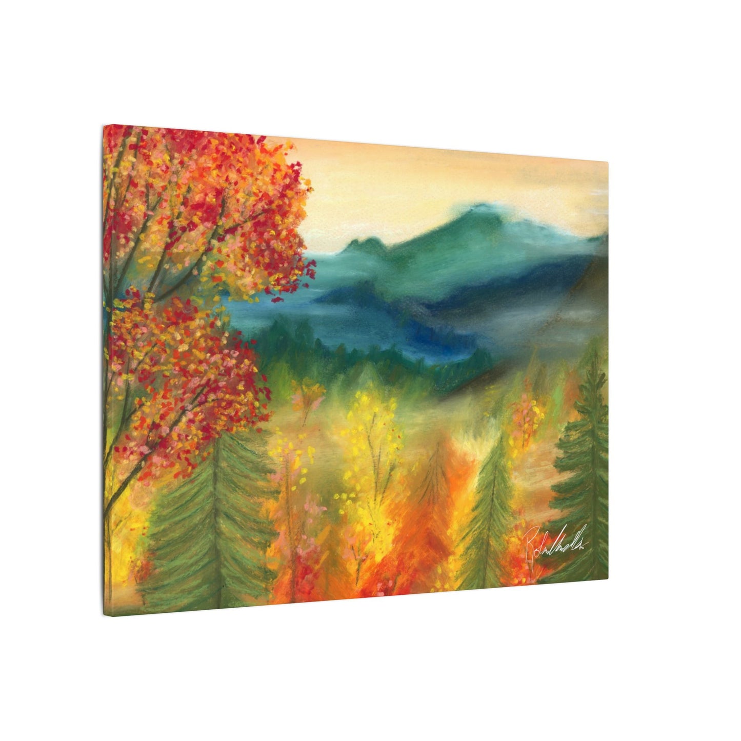 Fall Mountains Canvas Gallery Wrap