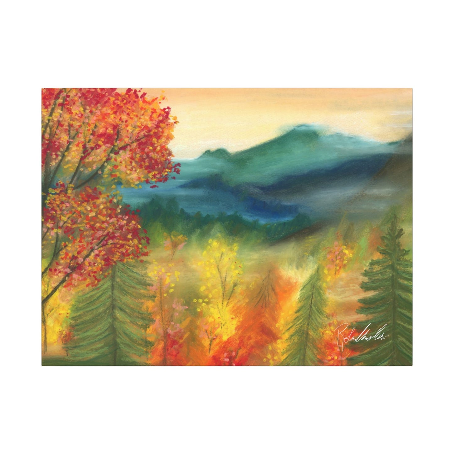 Fall Mountains Canvas Gallery Wrap