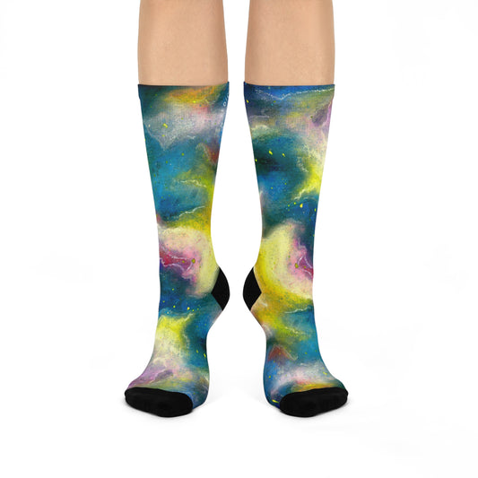 Sunrise Galaxy Cushioned Crew Socks