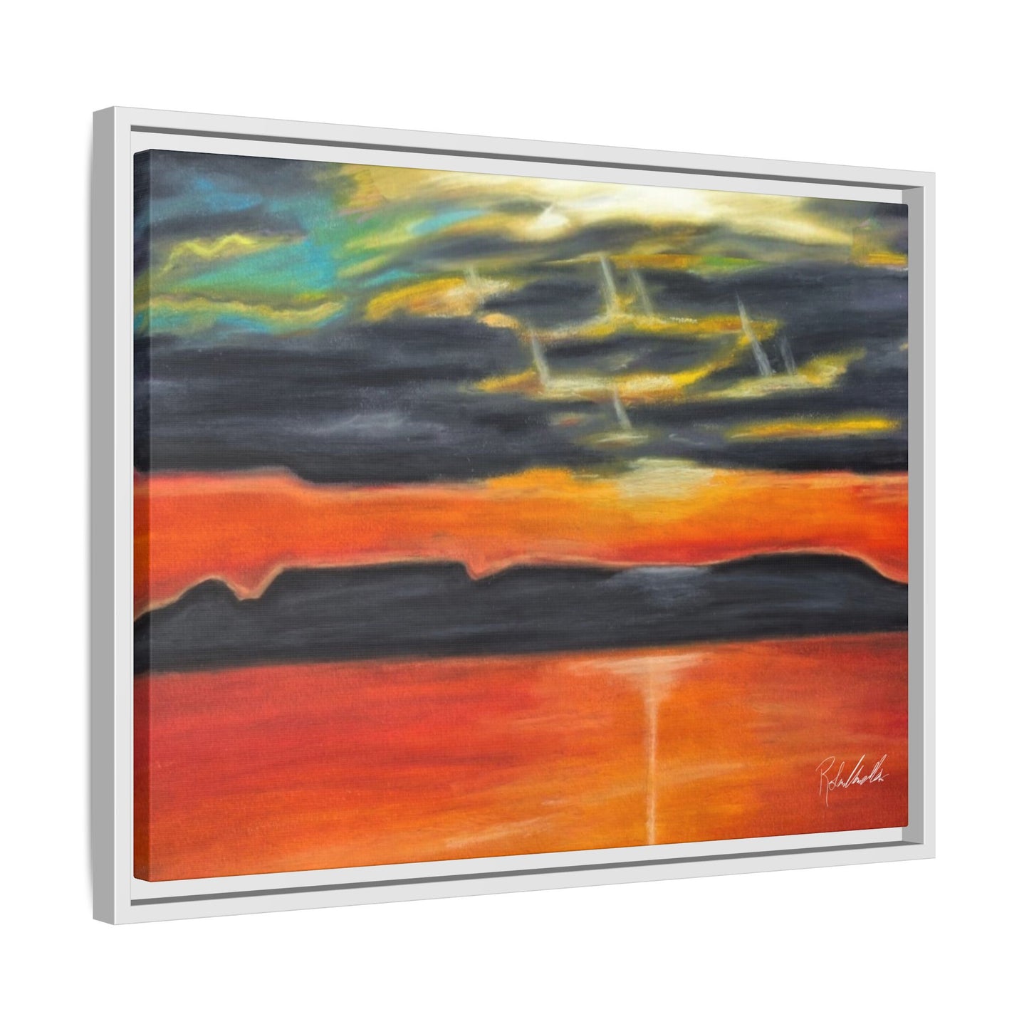Sleeping Giant at Sunset Framed Wall Art