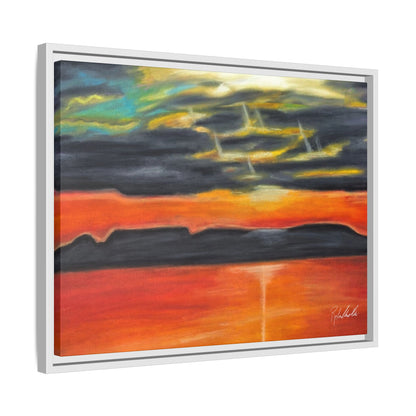 Sleeping Giant at Sunset Framed Wall Art