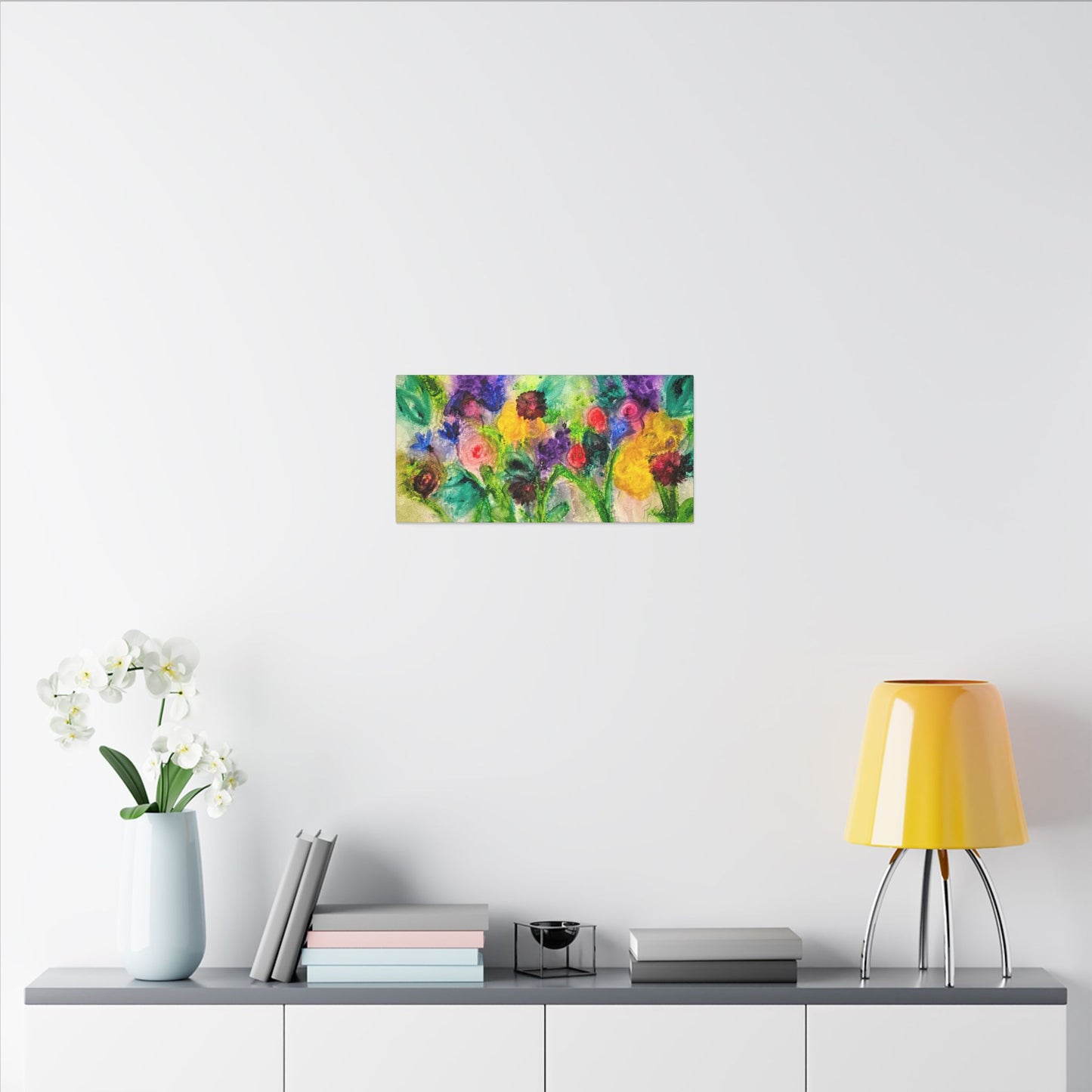 Abstract Flowers Canvas Gallery Wrap