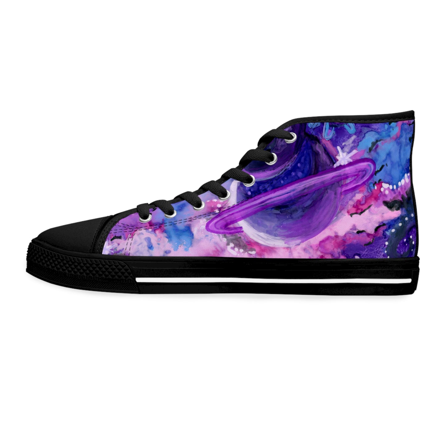 Purple Galaxy Unisex Classic High Top Sneakers