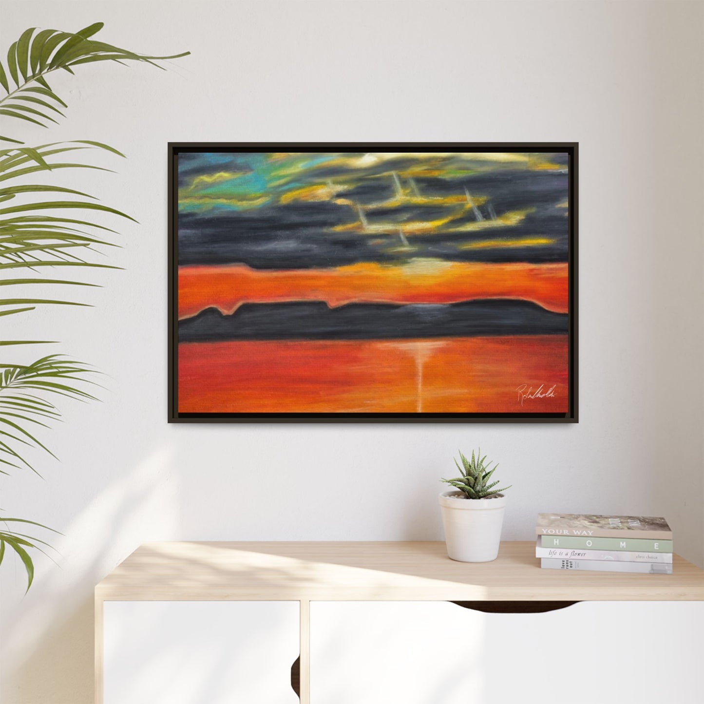 Sleeping Giant at Sunset Framed Wall Art