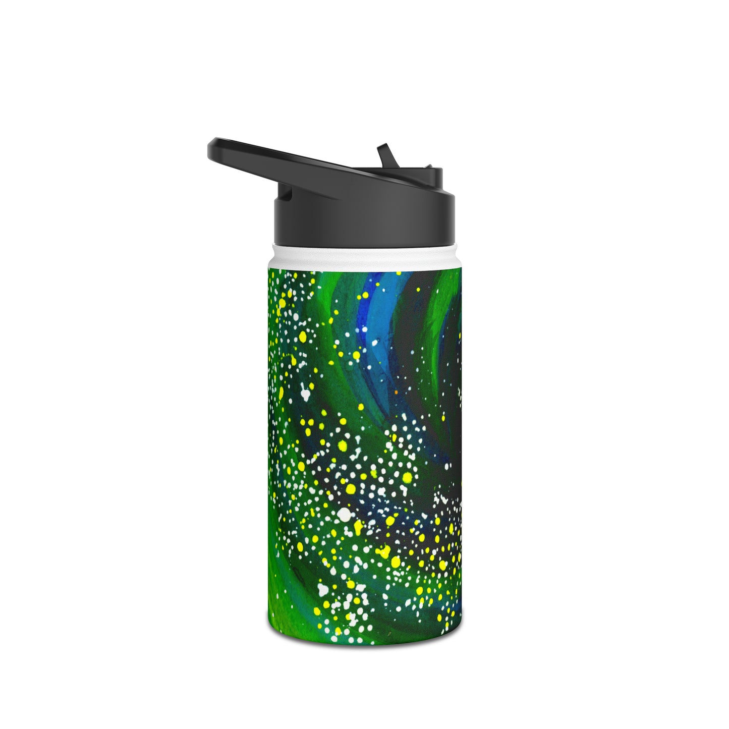 Spiral Galaxy Stainless Steel Water Bottle, Standard Lid