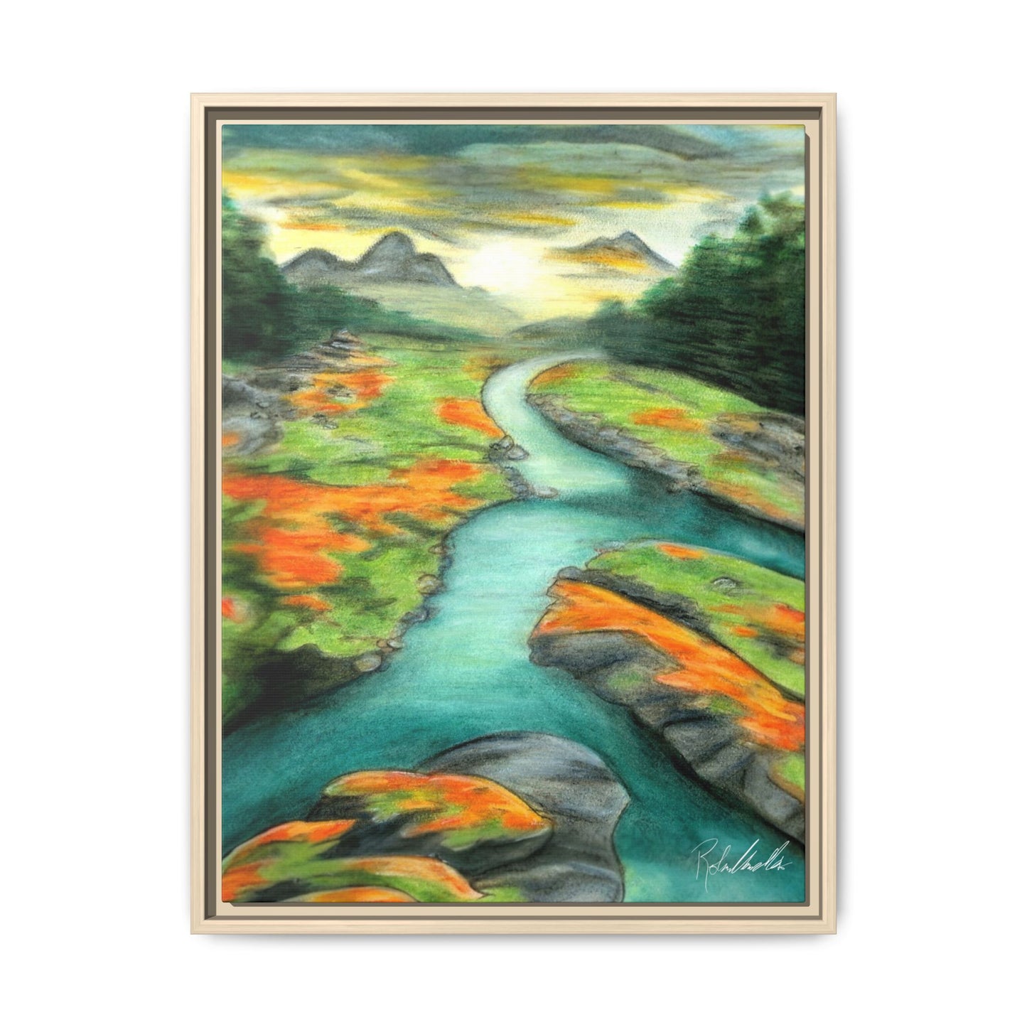 Mountain Stream Framed Wall Art