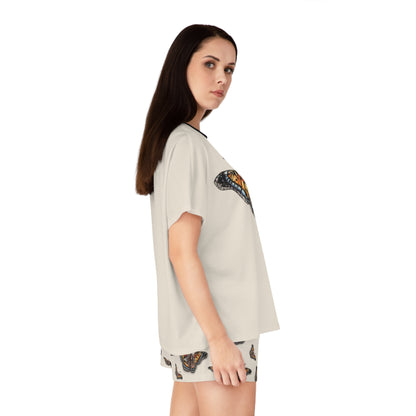 Butterfly Dream Women's Short Pajama Set – Vintage Monarch Print