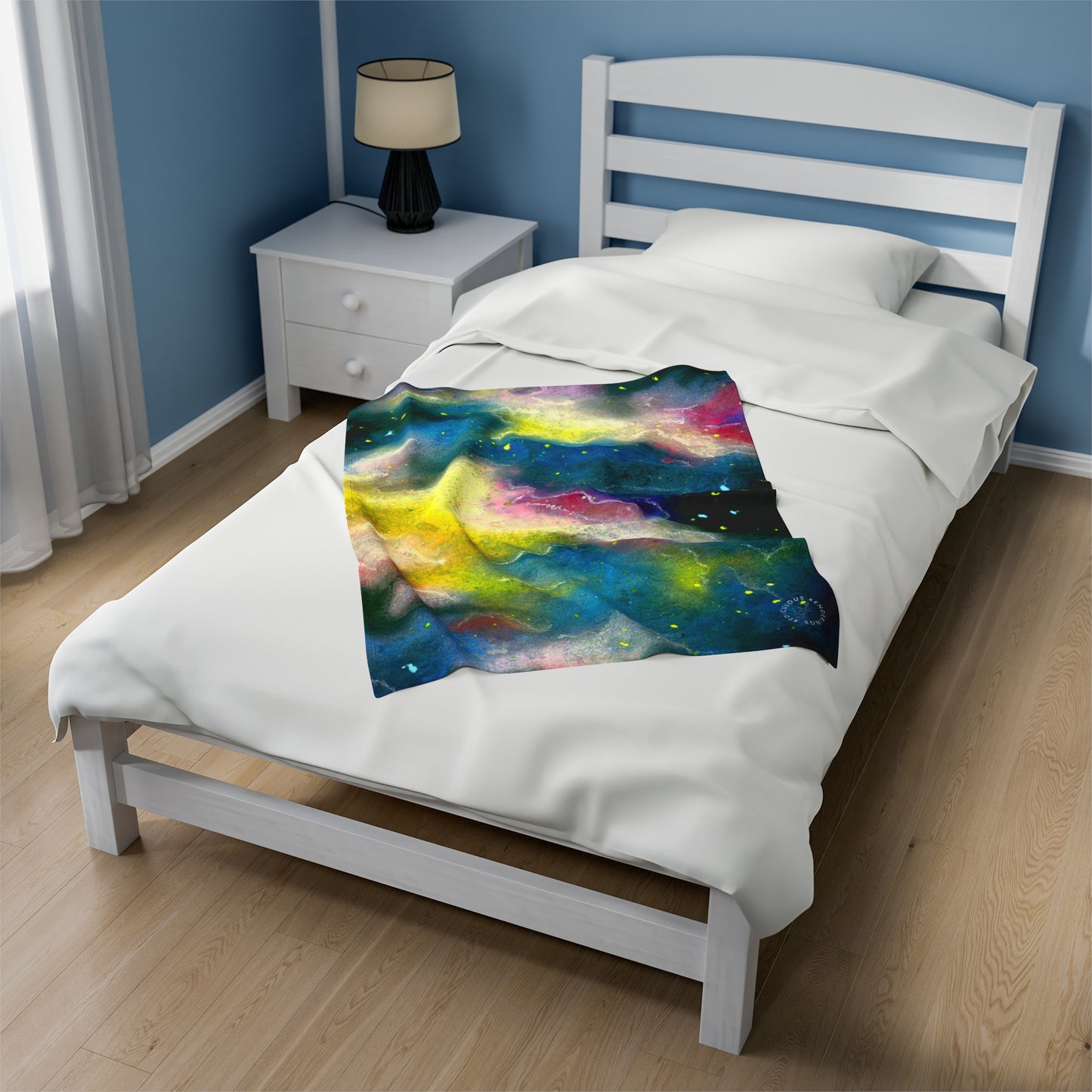 Sunrise Galaxy Velveteen Plush Blanket