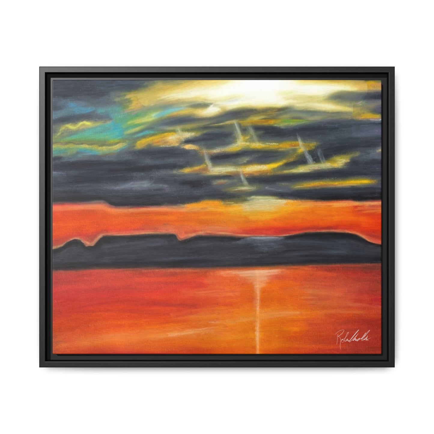 Sleeping Giant at Sunset Framed Wall Art
