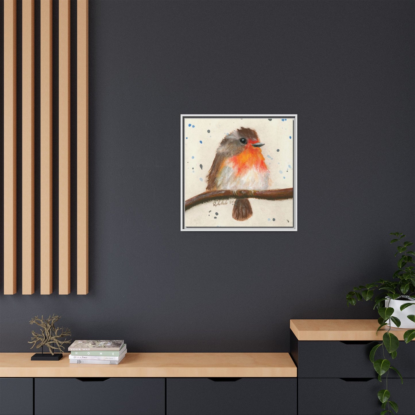 Robin Bird Framed Wall Art
