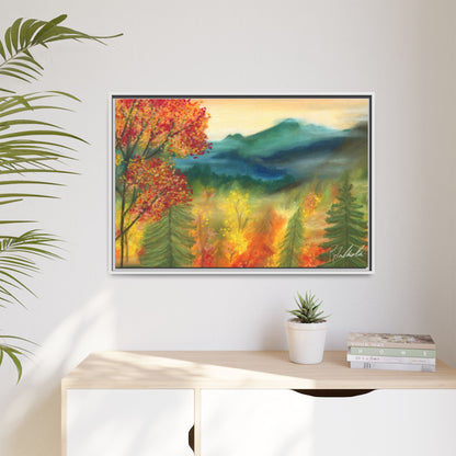 Fall Mountains Framed Wall Art