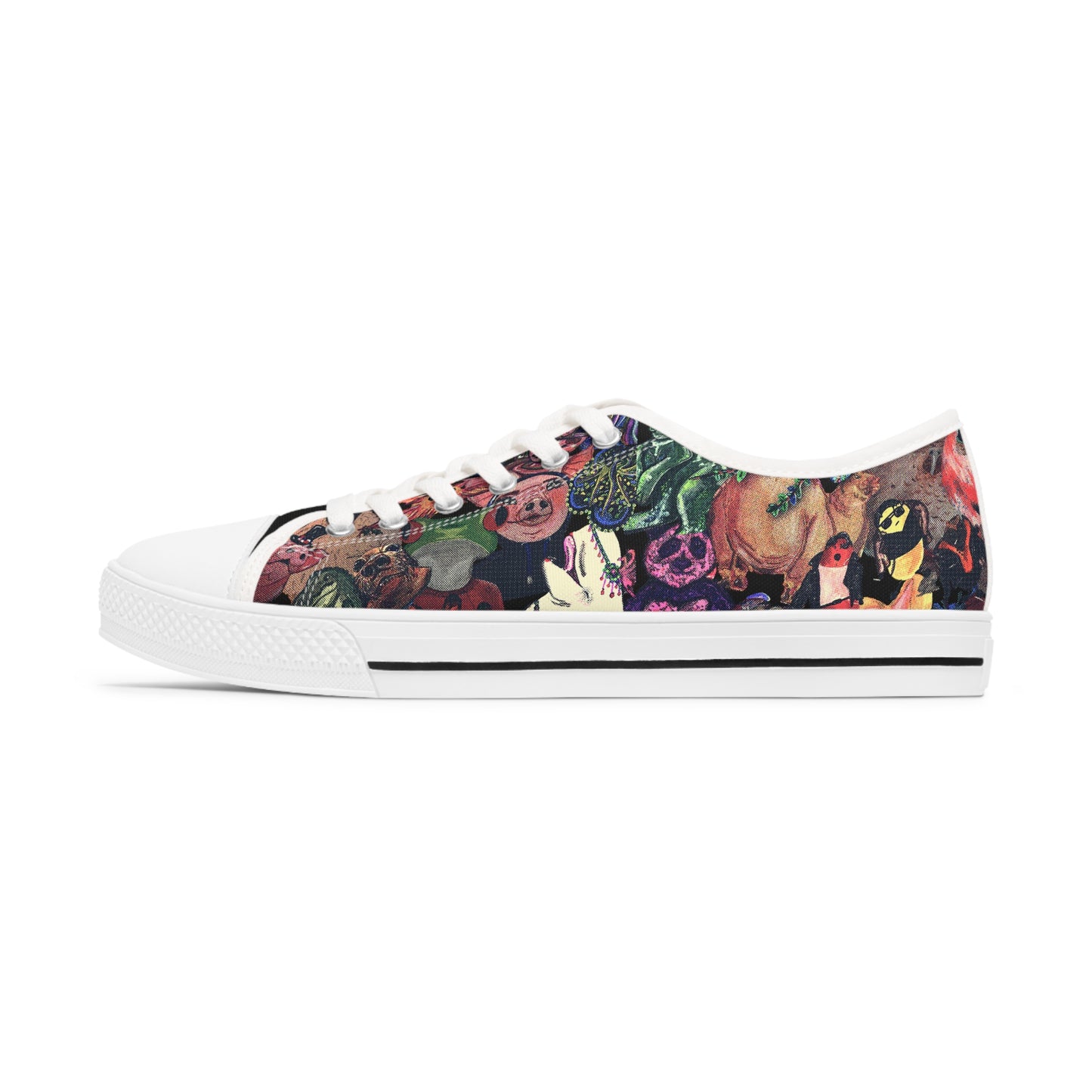 Vintage Animal Mashup Unisex Low Top Classic Sneakers