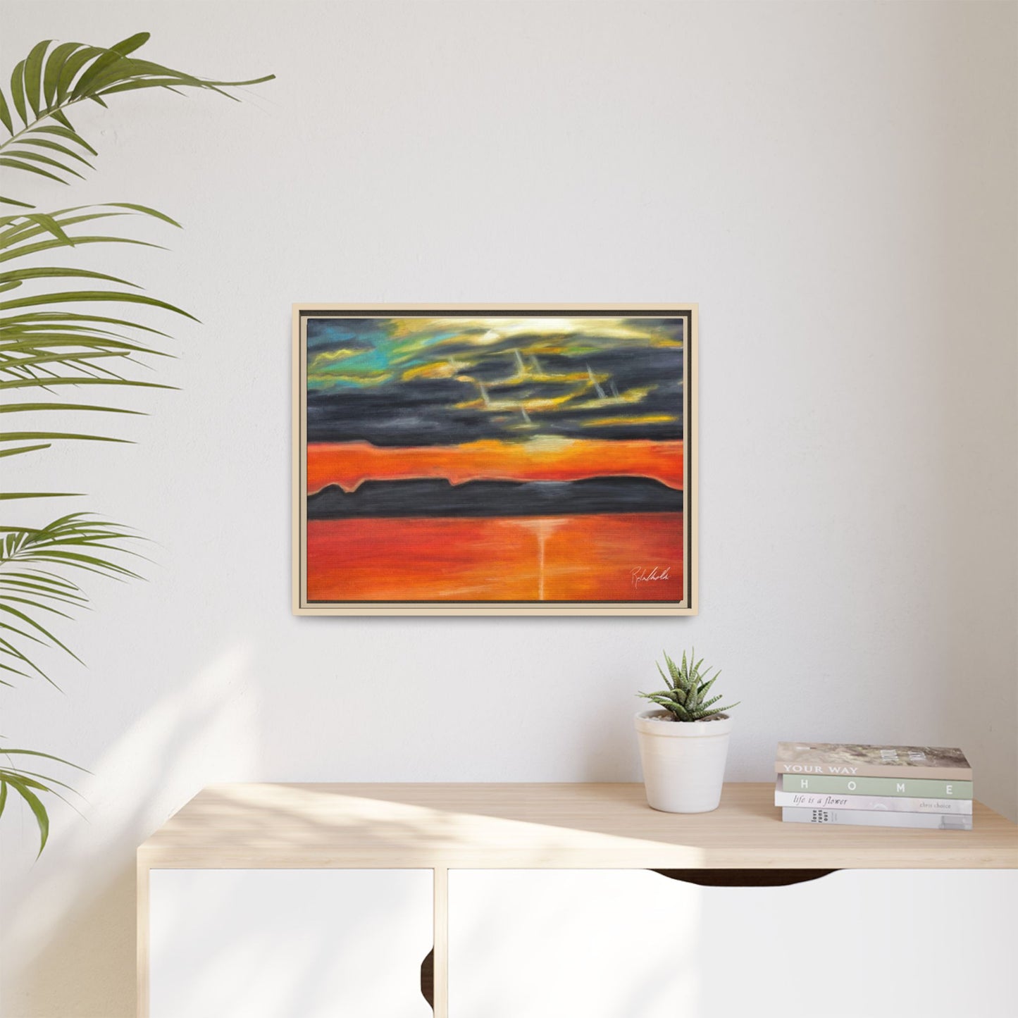 Sleeping Giant at Sunset Framed Wall Art