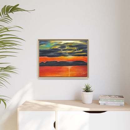 Sleeping Giant at Sunset Framed Wall Art