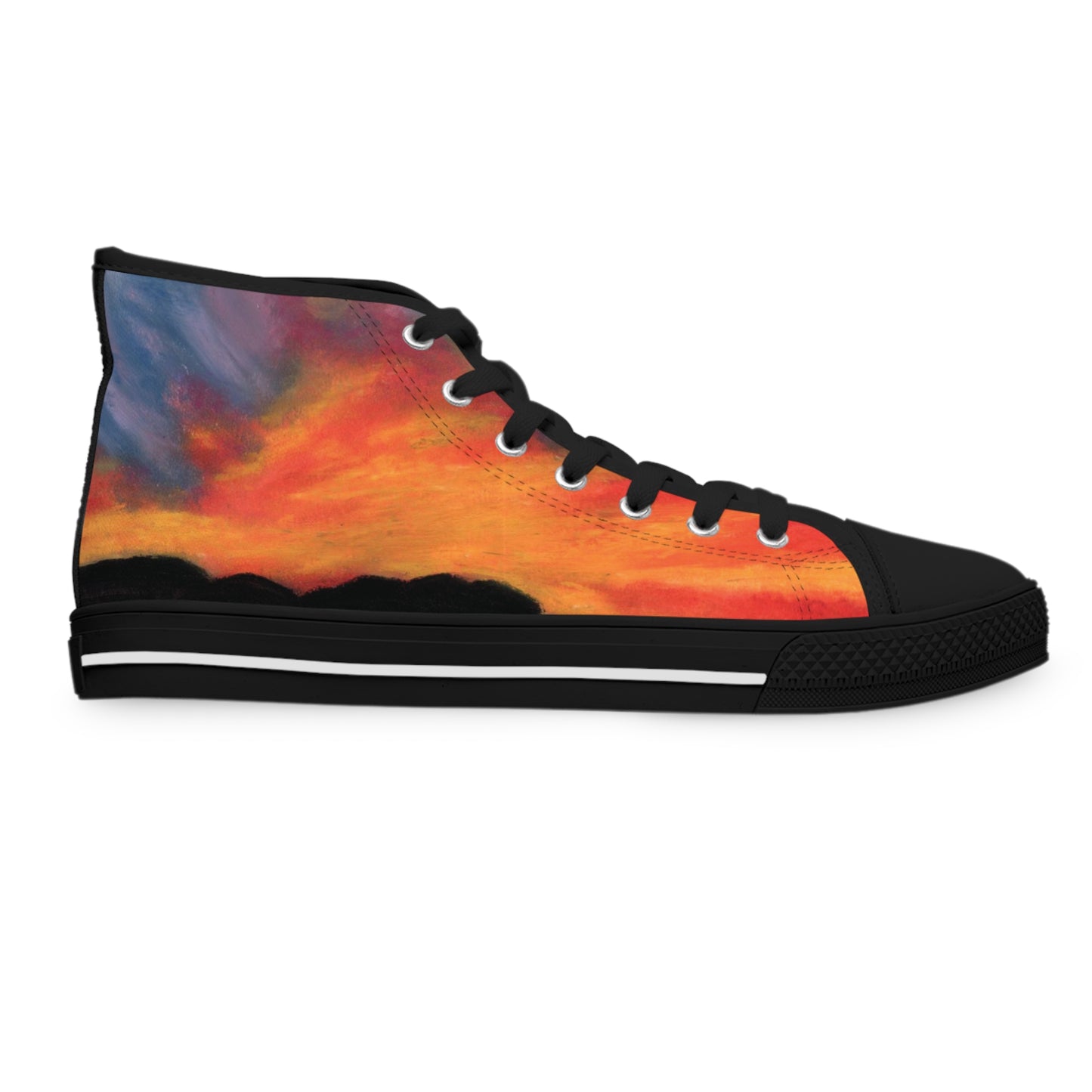 Sunset Over Lake Unisex Classic High Top Sneakers