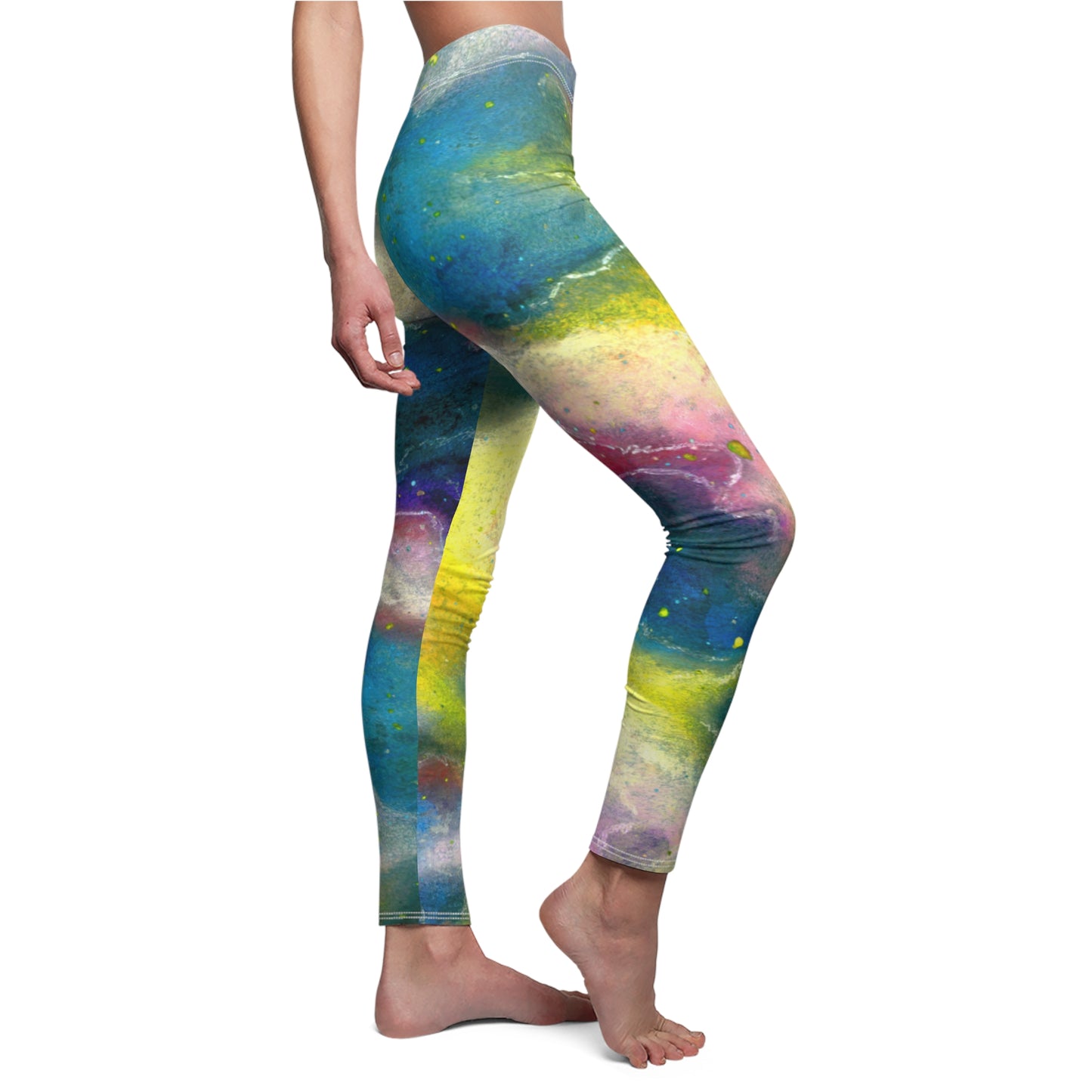 Sunrise Galaxy Women's Cut & Sew Casual Leggings (AOP)