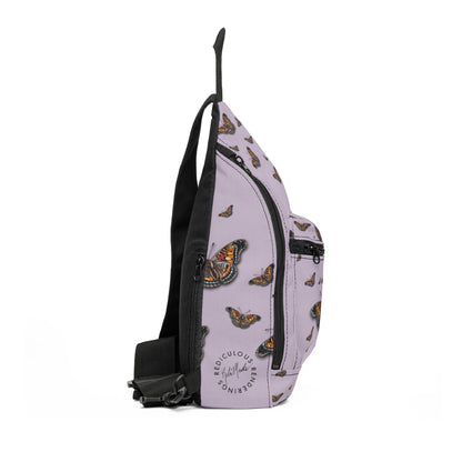 Butterfly Sling Bag – Lavender Monarch Crossbody Bag