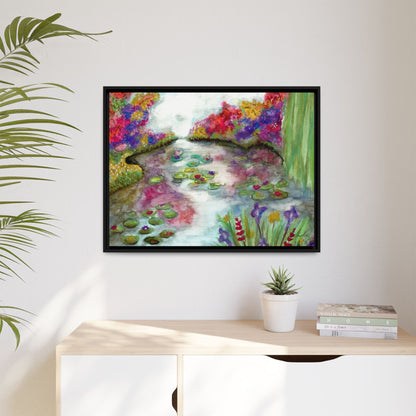 Floral Summer Pond Framed Wall Art