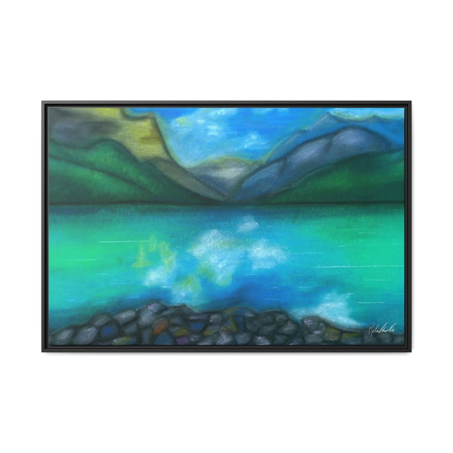 Mountain Lake Framed Wall Art