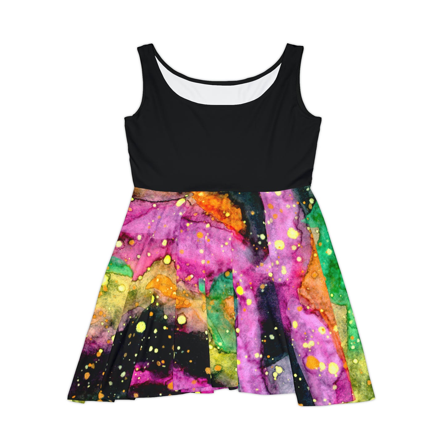 Neon Galaxy Women's Skater Dress (AOP)