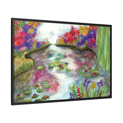 Floral Summer Pond Framed Wall Art