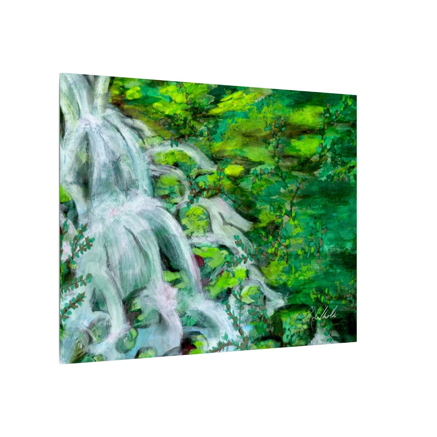 Mossy Waterfall Canvas Gallery Wrap