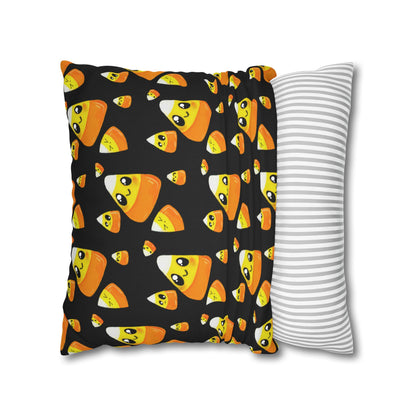 Cute Candy Corn Pattern Pillowcase — Halloween Decorative Throw Pillow Cover