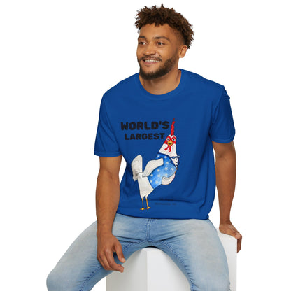 World's Largest Chicken T-Shirt — Funny Patriotic Rooster Tee