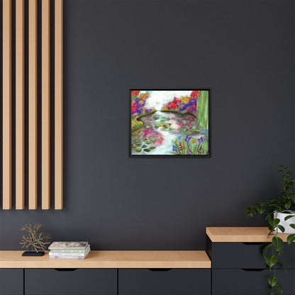 Floral Summer Pond Framed Wall Art
