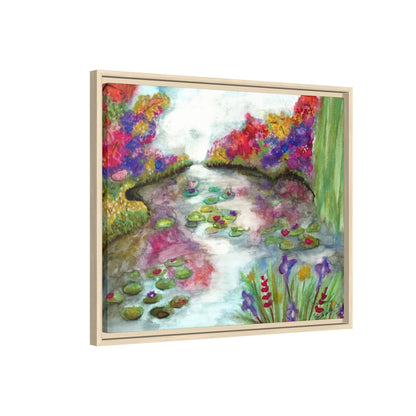 Floral Summer Pond Framed Wall Art